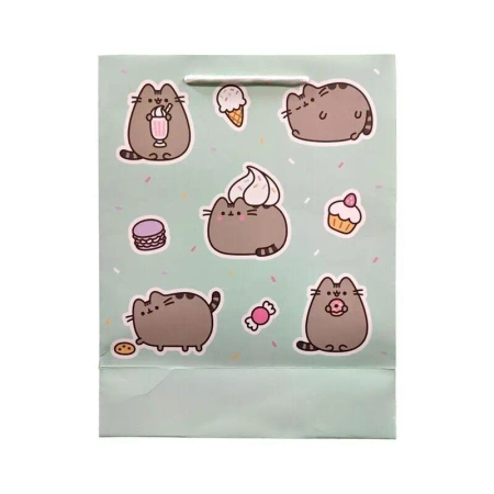 Torba papierowa na prezenty średnia 33x26x12cm - Pusheen