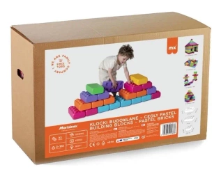 Klocki Budowlane Cegły 33el pastel - Marioinex