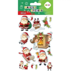 Naklejki Santa 10x20cm HAPPY COLOR - GDD