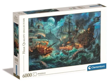 Puzzle 6000 HQ Pirates Battle - Clementoni