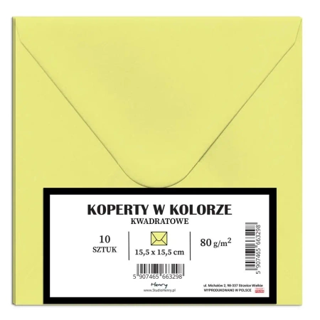 Koperty KW blady żółty 10szt - Henry