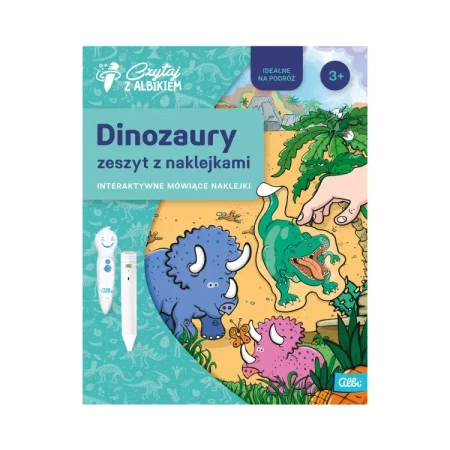 Czytaj z Albikiem Zeszyt z naklejkami Dinozaury