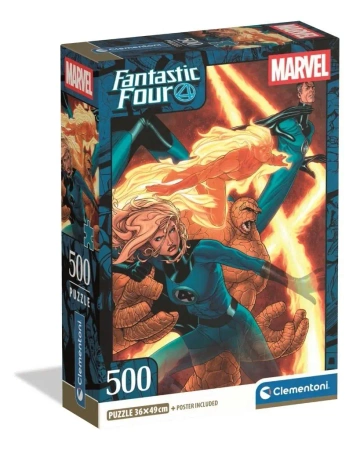 Puzzle 500 Compact Fantastic Four - Clementoni