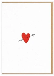 Karnet Walentynki - Serce - Nadwyraz