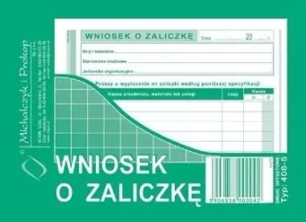 Wniosek o zaliczkę 408-5 - Michalczyk i Prokop