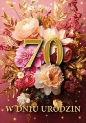 Karnet B6 3D Urodziny 70 - Armin Style