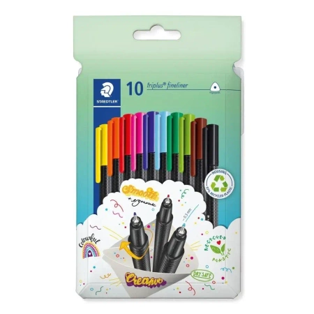 Cienkopis Triplus 10 kolorów 0,3mm - Staedtler
