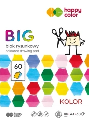 Blok rysunkowy kolorowy A4/60K BIG HAPPY COLOR - GDD
