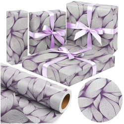 Papier ozdobny Leaf Silver X-Strong 57cmx25m - PaperHit