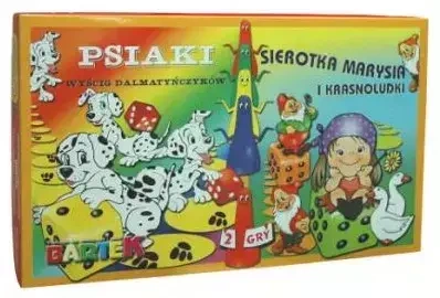 Zestaw gier Sierotka Marysia i krasnoludki / Psiaki. Wyścig dalmatyńczyków