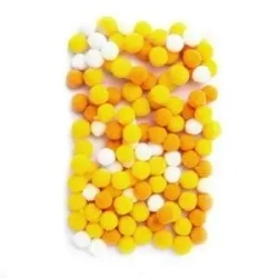 Pompony poliestrowe 1cm 120szt - Dalprint dpCraft