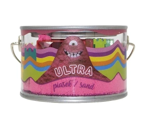 Ultra Piasek 200g różowy + 5 foremek Zwierzak - EPEE