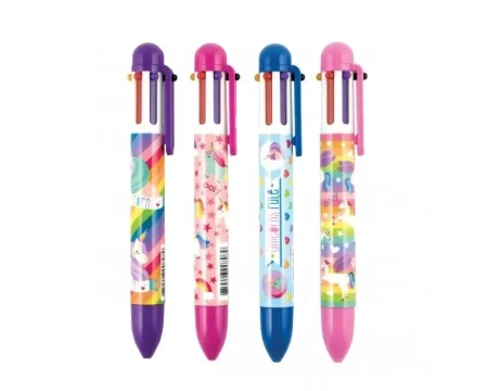 Długopis Mechaniczny 6w1 Jednorożce - Kolorowe Baloniki