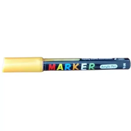 Marker akrylowy 1-2mm jasnożółty (6szt) M&G