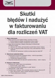 eBook Skutki błędów i nadużyć w fakturowaniu dla rozliczeń VAT - Aneta Szwęch