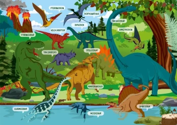 Podkładka na biurko - Dinozaury - Henry
