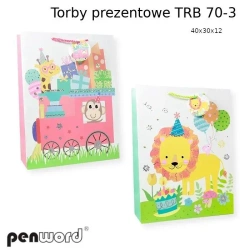 Torebka prezentowa 40x30x12cm MIX - Penword