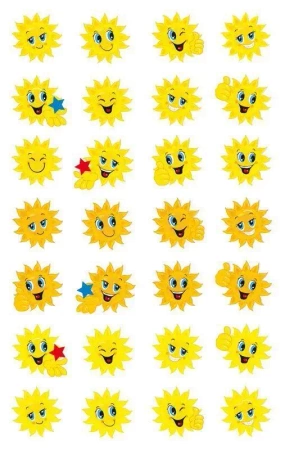 Naklejki papierowe - słoneczka - Zdesign