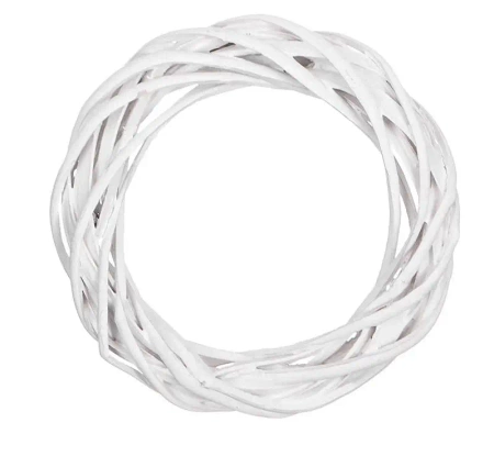 Wianek wiklinowy 15cm biały - Dalprint dpCraft