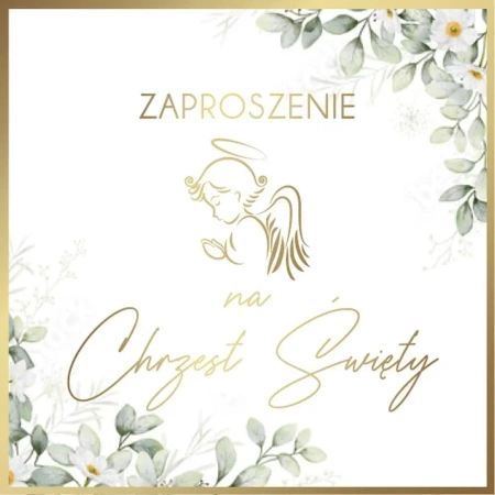 Zaproszenia Chrzest (10szt) - Armin Style