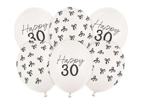 Balony 30 Pastel Off-white 30cm 6szt - PartyDeco