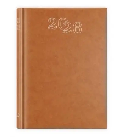 Kalendarz 2026 A5 dzienny standard brązowy - Edycja Świętego Pawła