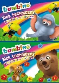 Blok techniczny A3 z kolorowymi kartkami 10 kartek 10 sztuk mix