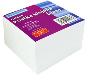 Kostka biała 85x85x50mm klejona - Schemat