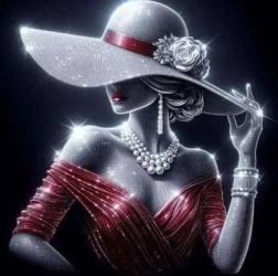 Diamentowa Mozaika Kobieta diamentowa elegancja NO-2001717