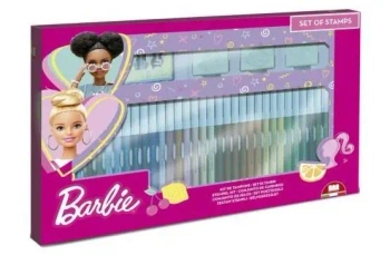 Barbie - Pieczątki i pisaki 36 kolorów - Multiprint