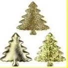 Dekoracje materiałowe choinki 32x32mm - Titanum