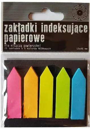 Zakładki indeksujące papierowe neon - Ziemia Obiecana