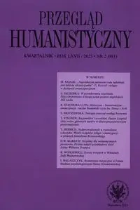 Przegląd Humanistyczny 2023/2 - Wójcik Tomasz