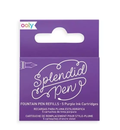 Naboje uzupełniające Splendid fioletowe 5szt - Kolorowe Baloniki