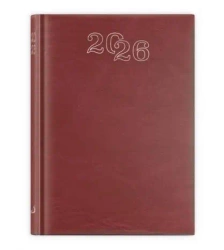 Kalendarz 2026 A5 dzienny standard czerwony - Edycja Świętego Pawła