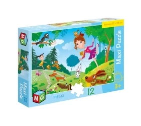 Maxi Puzzle 12 Pieski - Multigra