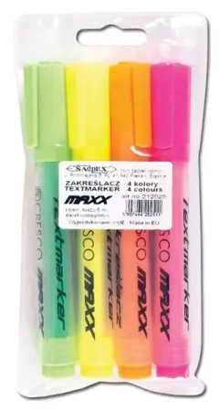 Zakreślacz Maxx 4 kolory - Cresco