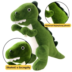 Maskotka przytulanka dinozaur zielony 27cm - Leantoys