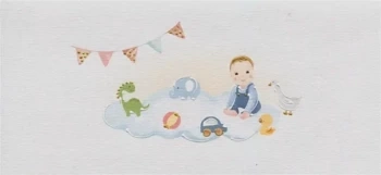 Karnet Narodziny/Roczek DL D04 - Chłopiec z zabawk - MAK