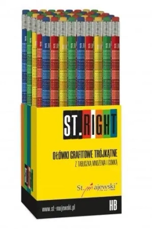 Ołówki trójkątne HB z tabliczką mnożenia (72szt) - ST-MAJEWSKI