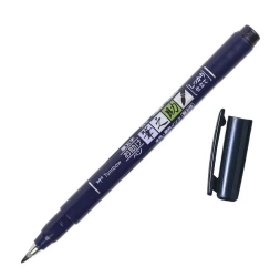 Flamaster brush pen Fudenosuke czarny tw 1 (6szt) - Tombow