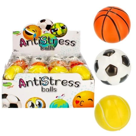 Piłka antystresowa 7cm Sport mix - Mega Creative