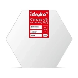 Płótno malarskie na sześciokątnym blejtramie 39cm - Ideyka