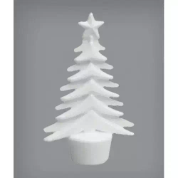 Styropianowe ozdoby choinkowe, choinki (5 sztuk)