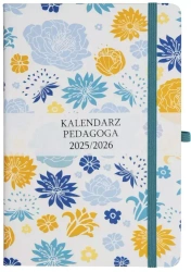 Kalendarz pedagoga 2025/26 A5 tyg Salsa kwiat - praca zbiorowa