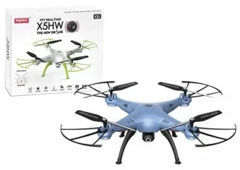 Dron R/C X5HW niebieski - Leantoys