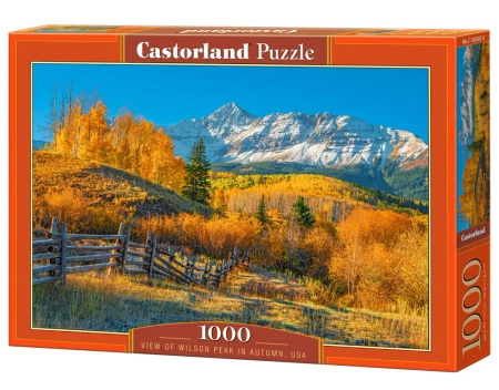 Puzzle 1000 elementów. Widok na szczyt Wilsona jesienią USA - Castor
