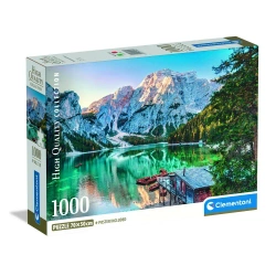 Puzzle 1000 Emerald Lake Braies - Clementoni