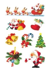 Naklejki sanie Mikołaja - Herma