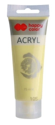 Farba akrylowa 75ml żółta pastel HAPPY COLOR - GDD
